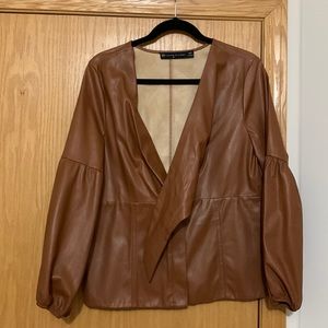 Faux Leather Jacket